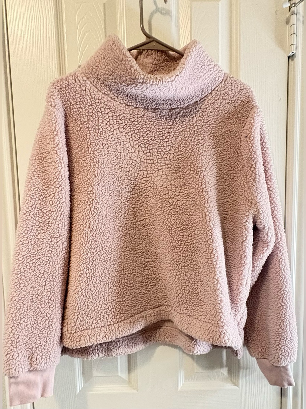 Cozy Plush Sherpa Pullover - Dusty Pink Calvin Klein